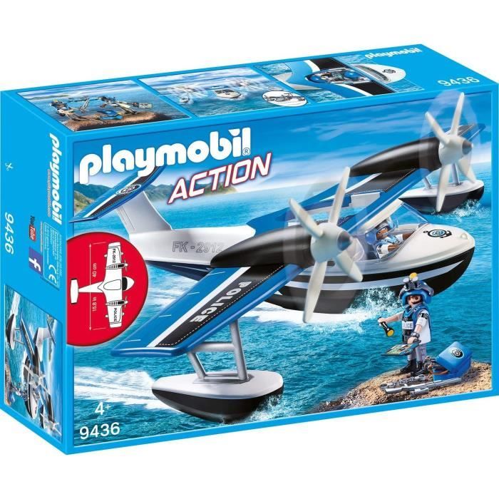 PLAYMOBIL 9436 - Action - Hydravion de police