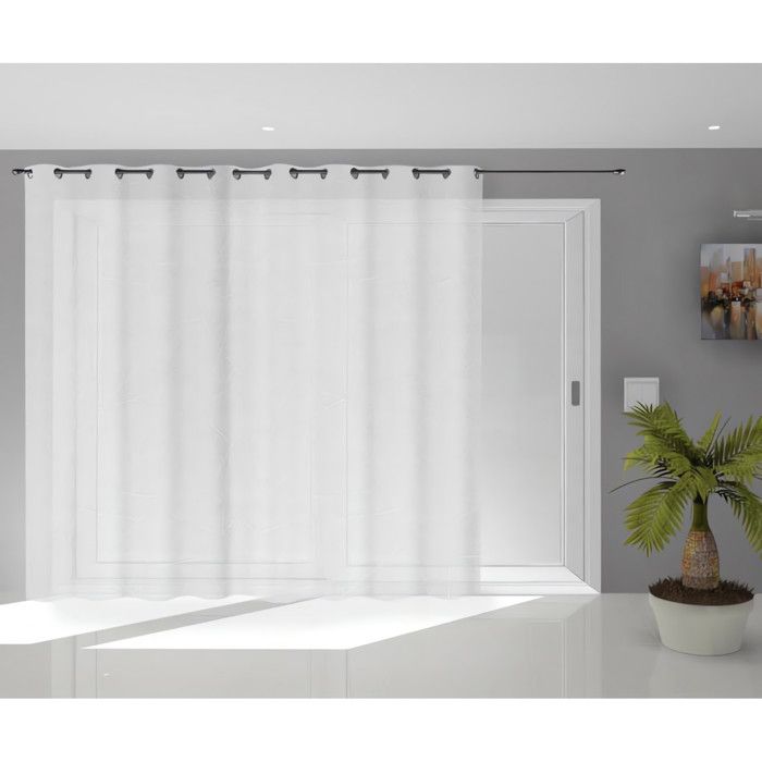 SOLEIL D'OCRE Voile à oeillets Natacha - 280 x 250 cm - Blanc