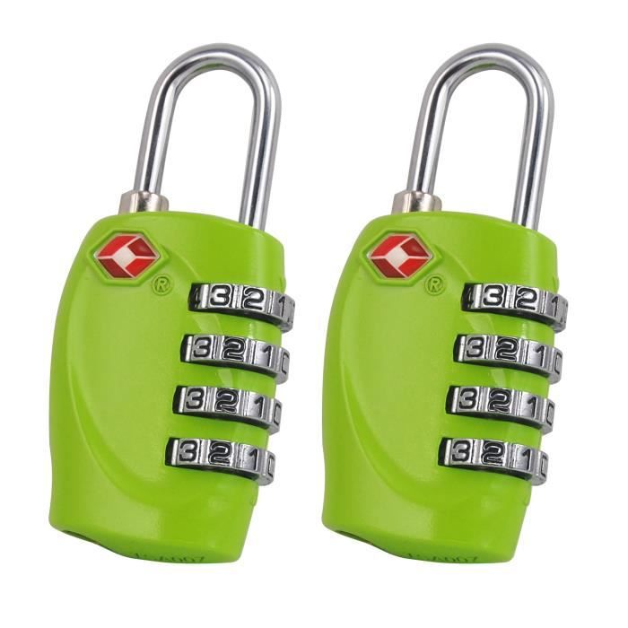 TRIXES x 2 Cadenas avec code à 4 chiffres TSA p...