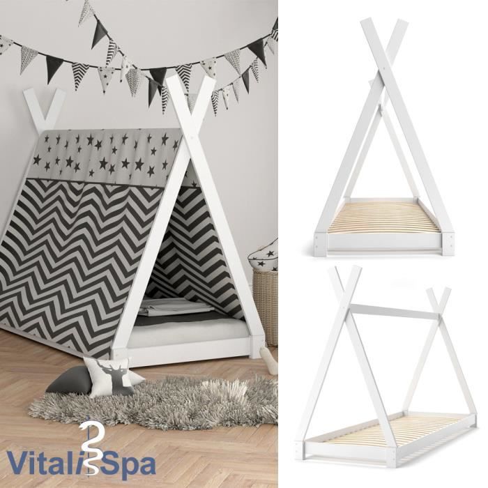 Lit pour enfant VITALISPA TIPI, indiens, lit, cabane pour enfants, lit cabane