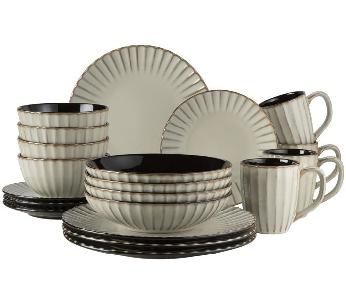 Service de table - MÄser - 931963 - 20 pièces - Grès - Vintage élégant