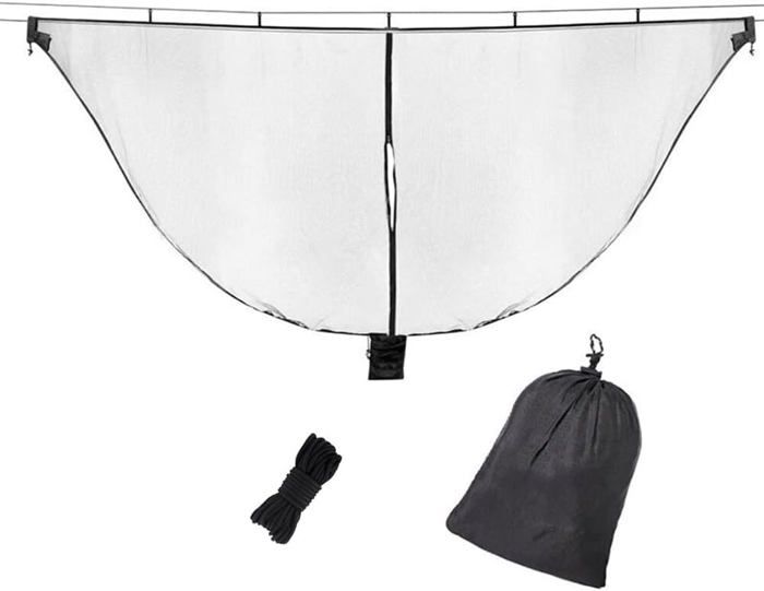 Moustiquaire Auvent Camping – Extérieur – Très Léger Et Pratique – Vert – 76,7x31,5x150 Cm