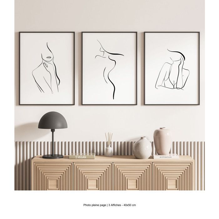 Lot de 3 Affiches / Posters Triptyque - Lumaléa - 3617689994635 ...