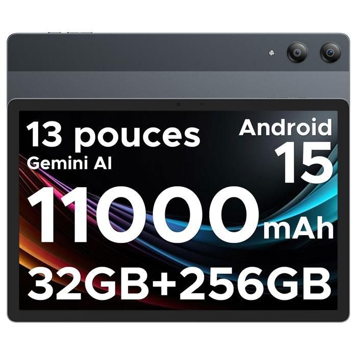 DOOGEE Tab E3 Pro Tablette 11 pouces Android 15 90Hz 32Go + 256Go Octa Core 13MP 11000mAh 4 haut-parleurs Dual SIM WIFI –
