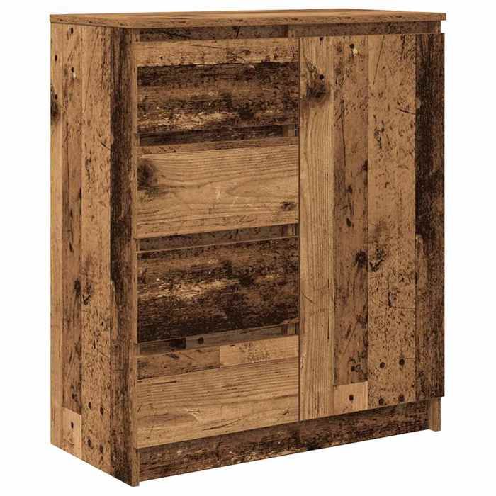 Enfilade/Bahut/Vitrine - Rustique - Buffet avec tiroirs vieux bois 71 x 35 x 84 cm bois dingénierie @137835