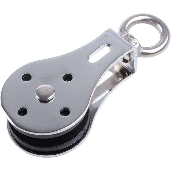 Poulie Slackline En Alliage D'Aluminium - Accessoire Tyrolienne Et Parcours Obstacles - Robuste Et Compacte