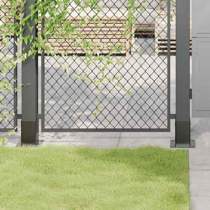 vidaXL Bases de poteau carrées 12 pcs 81x81 mm