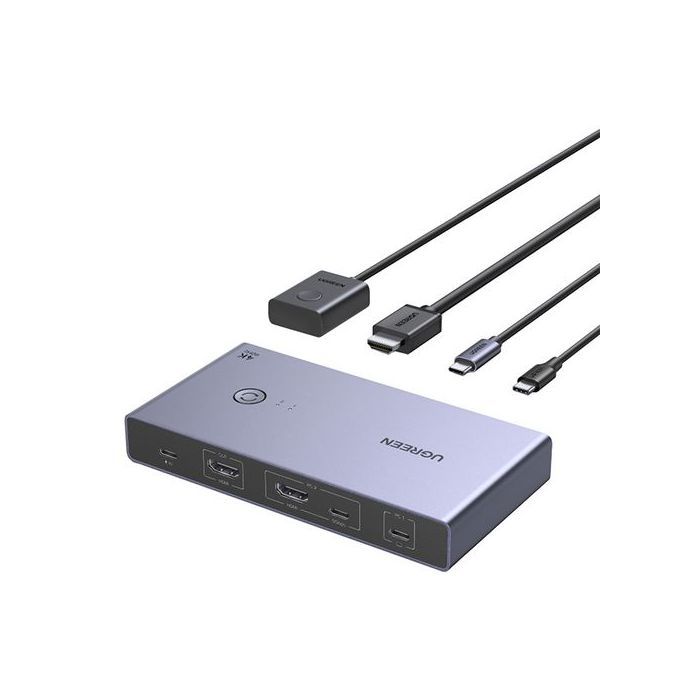 Switch KVM - UGREEN - CM731 - USB-C - HDMI - 2 Ports