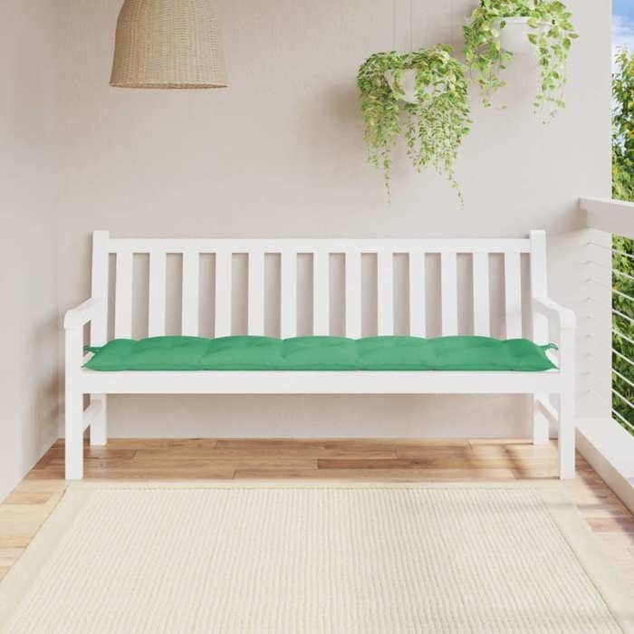 Coussin de banc de jardin vidaXL 180x50x7 cm Tissu Oxford Imperméable Rembourrage fibre creuse - vue 3