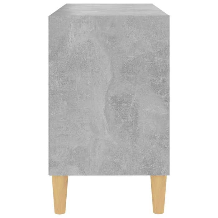 NEUF Armoire TV - Gris - Meuble TV - TABLE TV - avec pieds en bois massif Gris béton 69 5x30x50 cm - TT3577