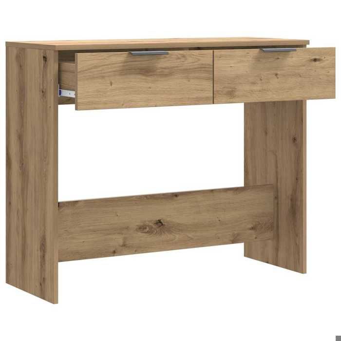 Table console Meuble dEntréeVIDAXL，Petit Bureau chêne artisanal 90x36x75 cm bois dingénierie 7_4612321