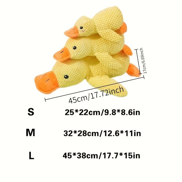 Jouet à mâcher pour chien - Phoesky - Forme de canard - Résistant aux morsures - Pour races moyennes à petites