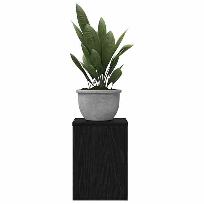 Promotion mars * Support de Plante 2 pcs - MEUBLE DE JARDIN - Chêne noir 25x25x35 cm_2545858