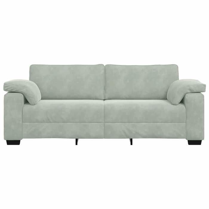 Gris SOFA - Moderne - Canapé avec 3 places - contemporain - gris clair 178 cm Velours C2071