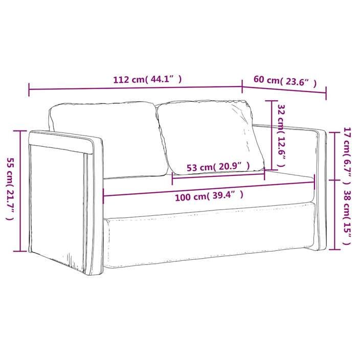 Canapé Relax convertible CLOUD - Canapé-lit 2 en 1 Canapé-lit 2 en 1 rouge bordeaux 112x174x55cm tissu @6370734 1823uee33k