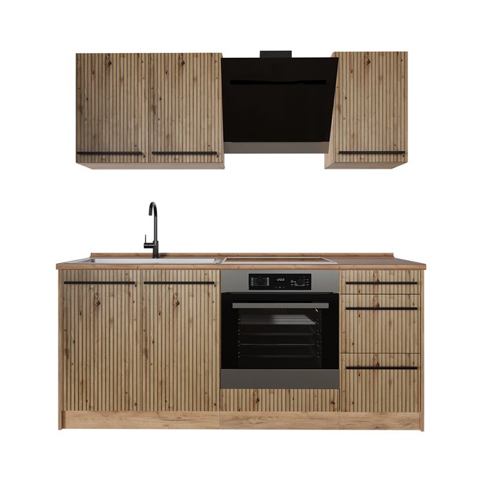 Cuisine R-Line 180cm sans PT Chêne Artisan/Chêne doré Vicco 67032 Cuisine R-Line 180cm sans PT Chêne Artisan/Chêne doré Vicco 67032