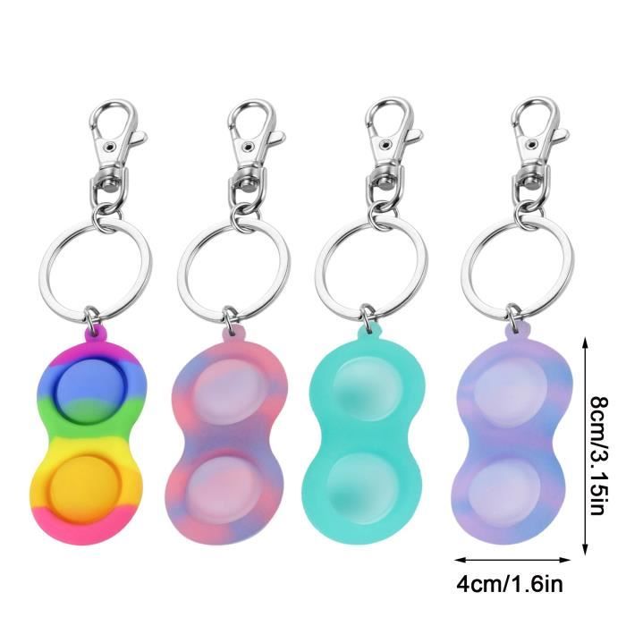 Porte-clés Sensoriel Picots Little Ouchies Fidget, Mini Jouet De Poche Pour Adultes Cadeau
