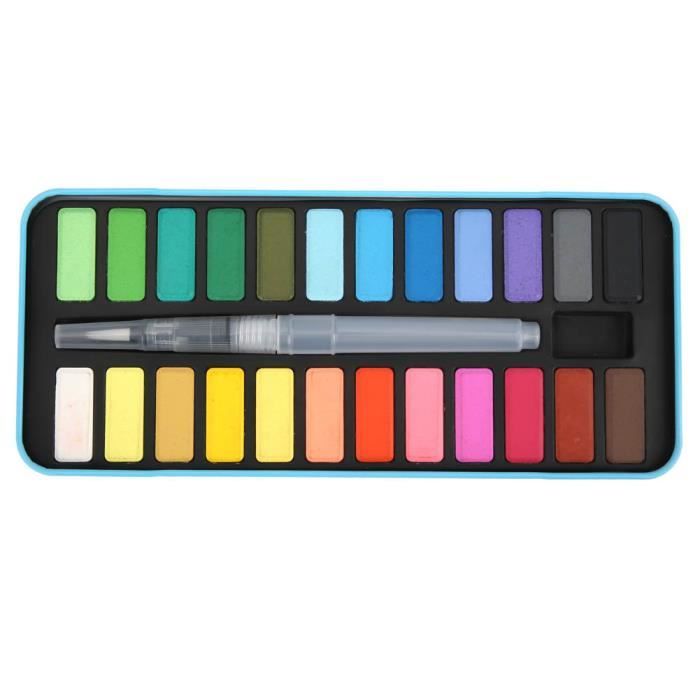 Palette De Peinture - Lot De 8 Assiettes De Mélange - Pour Aquarelle, Acrylique - Blanc/Bleu - 22,5x16,8cm