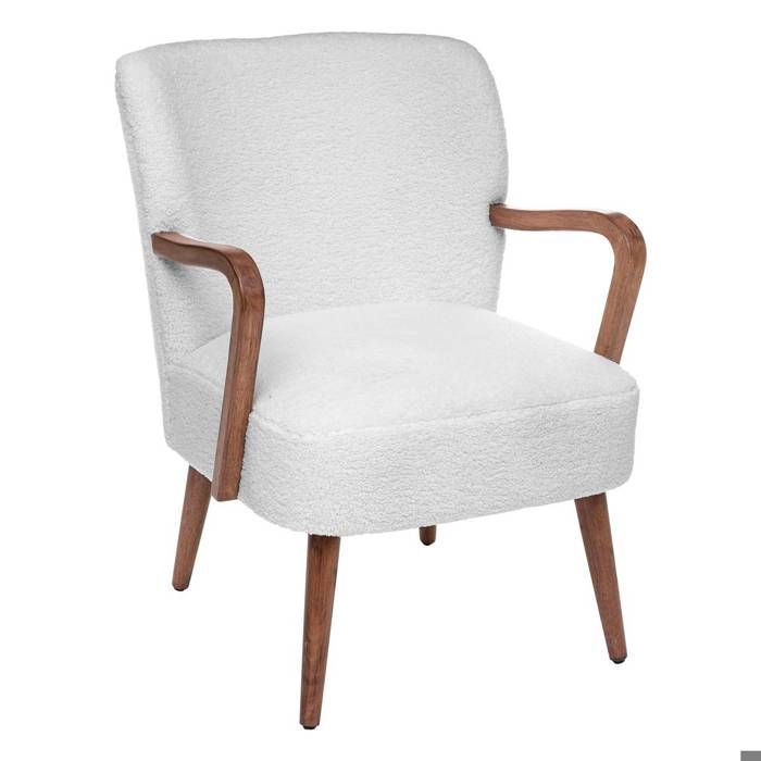 Fauteuil Chiara bouclette blanc - Atmosphera Créateur dintérieur Fauteuil Chiara bouclette blanc - Atmosphera Créateur dintérieur