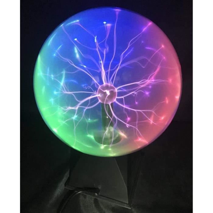 Goeco Boule de plasma Boule magique 2 en 1 activé par contact et voix  Diamètre 20cm 3 Lumières de couleur - Cdiscount Sport