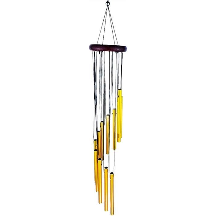 Carillon à Vent En Aluminium - 6 Tubes, 68 Cm, Résistant Aux Intempéries, Pour Jardin, Terrasse, Intérieur
