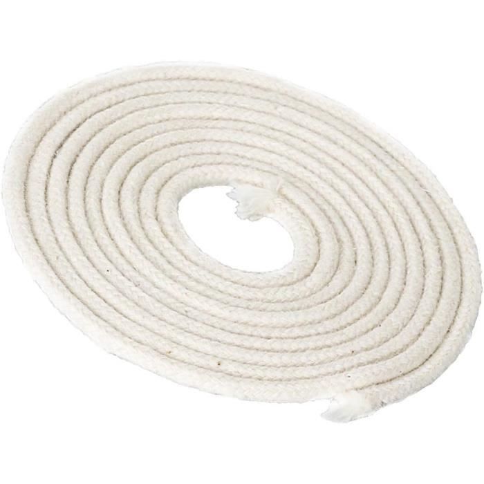 Mèche Plate 100% Coton Pour Lampe à Huile - 25mm X 1m - Compatible Feuerhand Et Kosmos