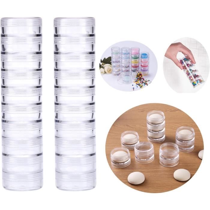 20 Boîtes Rondes Transparentes Pour Pièces De 50 Mm - Protection Collection - Plastique Durable