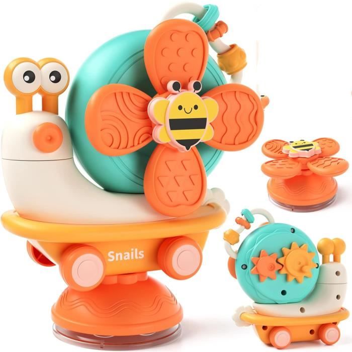 Jouet Baby Ventouse Chaise Haute, Eveil Jouet Bebe 6 Mois, Jeux Sensoriel Bebe 1 an, Cadeau Enfant Fille Garçon 7 8 9 10 11 12 Mois - Jeux - Jouets