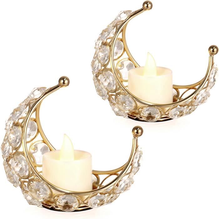 Bougeoirs De Noël En Forme De Rennes - Lot De 2, Rouge - Décoration De Table, Centre De Table, Support Pour Bougie Chauffe-plat