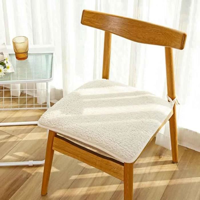Lot De 4 Coussins De Chaise 40x40 Cm Jaune Orange - Pour Intérieur Et Extérieur, Housse Polyester Lavable