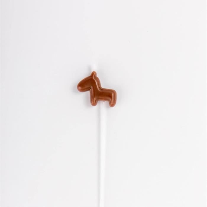 Décoration Gâteau Cheval En Carton Pailleté - Pour Anniversaire, Fête Prénatale Ou Thème Animal - Doré, 15.5x21 Cm