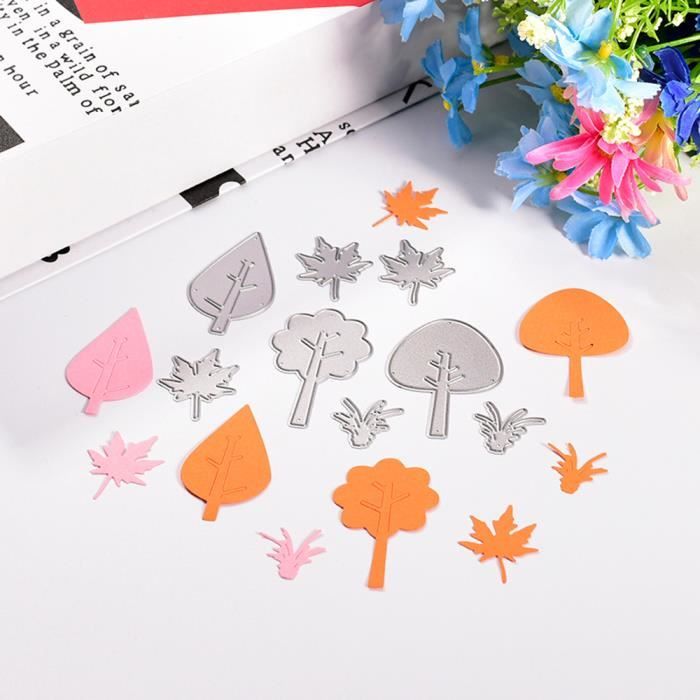 6 Matrices De Découpe Feuilles Eucalyptus - Métal - Pour Scrapbooking, Cartes - DIY Anniversaire, Mariage