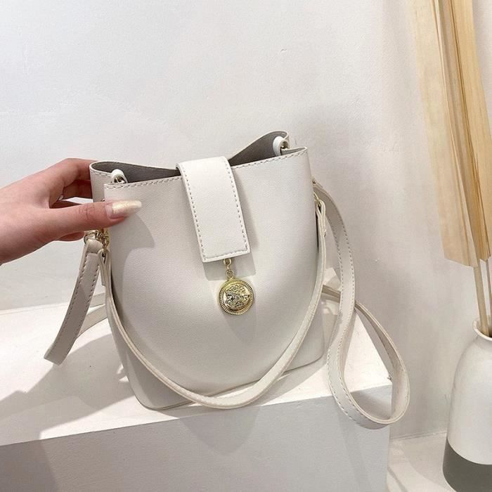 Sac ?� main Femme - LC�?� - Sac bandouli?�re ?� bandouli?�re-blanc - Synth?�tique - Bandouli?�re 