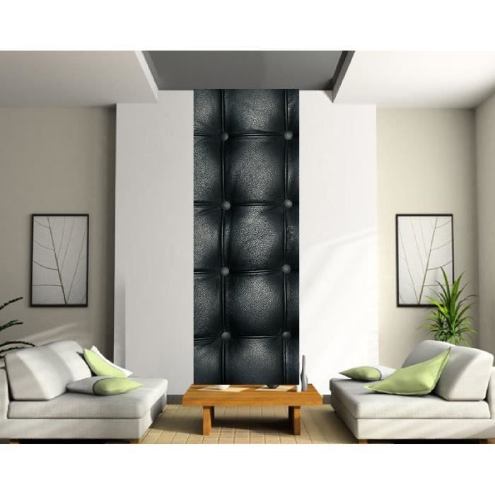 Papier Peint Le Unique Capitonne Noir Le Unique 91x260cm Cdiscount Bricolage