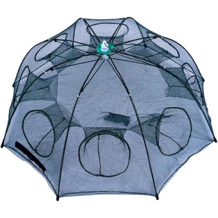 Filet De Pêche 6 Troues Yosoo - Piège Pliable Pour Crabes, Crevettes Et Poissons | Taille 58x22cm