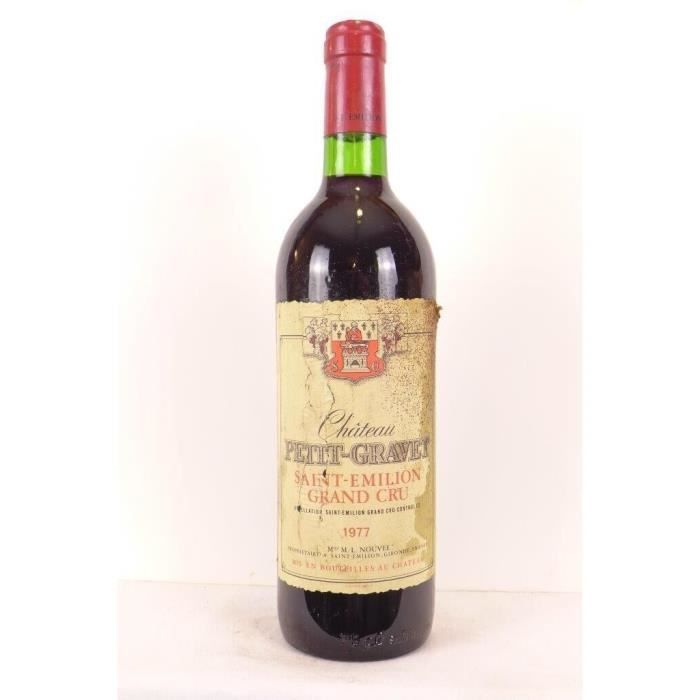 Saint-émilion château petit-gravet grand cru rouge 1977 - bordeaux - La ...
