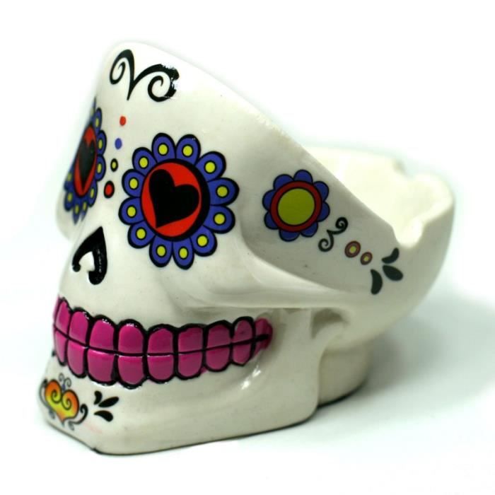 Cendrier Tete De Mort Mexicaine Cdiscount