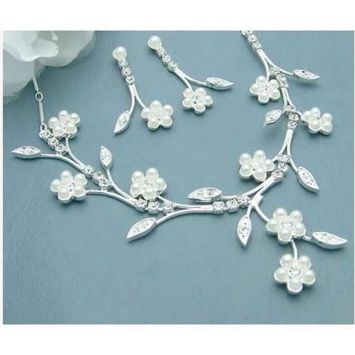 parure mariage argent