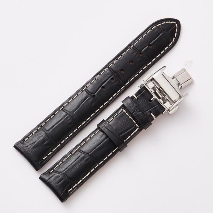 Black 14mm -Bracelet en cuir véritable, pour montre Longines, COLLECTION  MASTER, Bracelet, 13 14 15 18 19 20 21 22 mm , - Achat/vente bracelet de  montre - Cdiscount