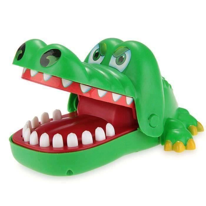 Jeu Crocodile Croco avec dents mord doigts 21 x 12 cm