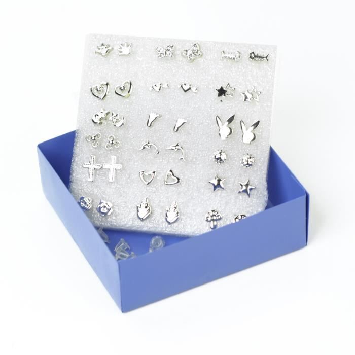 Boucles D'Oreilles / Goujons En Argent 925 Et Cyanite Naturelle Bleue - Marque Tamasha Silver - Neuf Sans Boîte