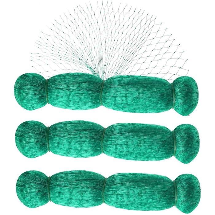 Filet Anti-Oiseaux Jardin 4x10 M, Maille 15x15 Mm - Polyéthylène Vert, Protection Fruits, Légumes, Étangs - Résistant Aux Intempéries