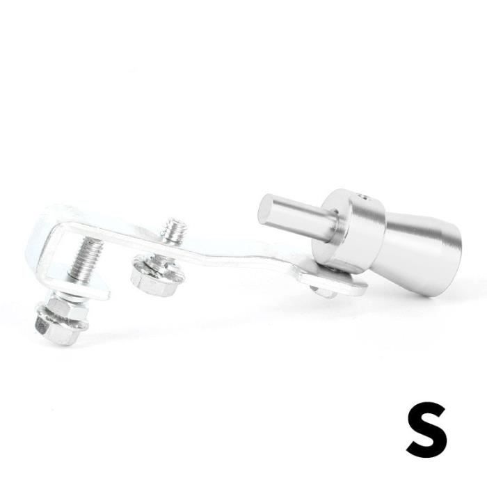 Sifflet Turbo Pour échappement - Simulateur Son Turbo, Alliage Aluminium | Tailles S/M/L, Couleur Argent