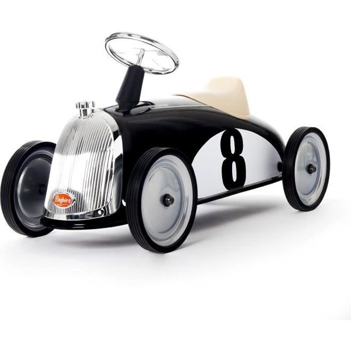 Porteur Rider Noir - BAGHERA - Grand porteur tout en métal pour enfants dès 2 ans
