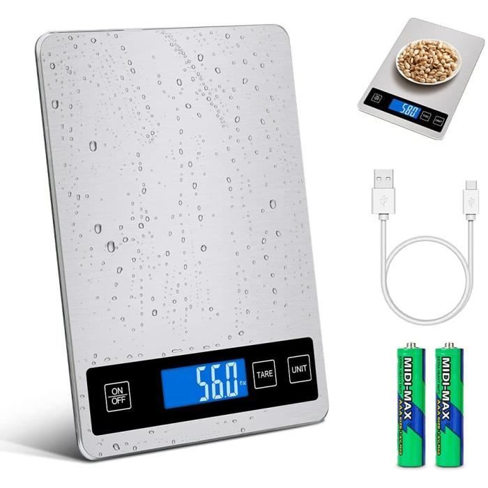 PARENCE Balance Cuisine Électronique Cuillère - Précision 0.1g Jusqu'à 500g