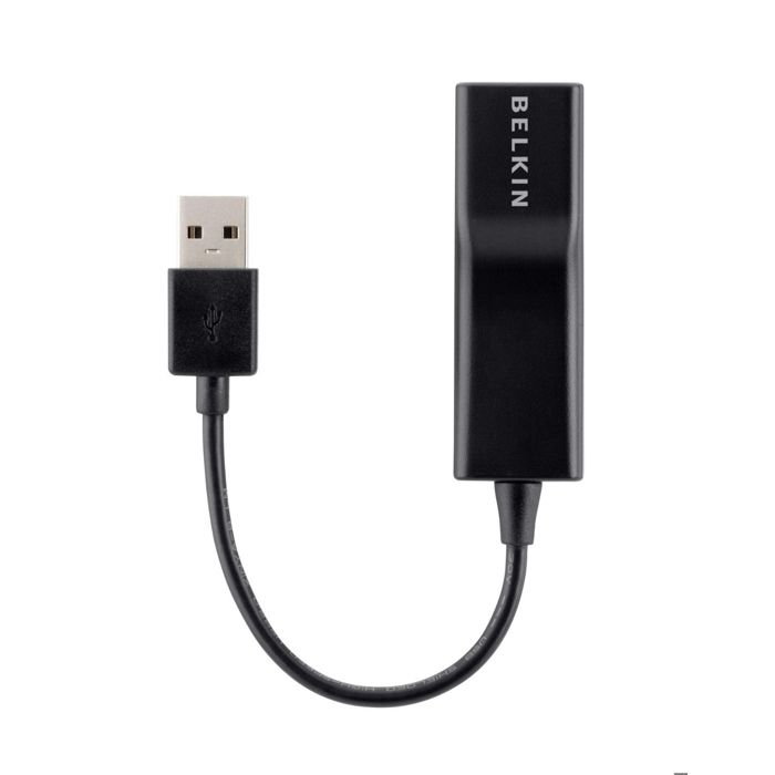 Adaptateur USB 2.0 Ethernet - BELKIN - F4U047BT - 10/100MBPS - Noir - Câble réseau