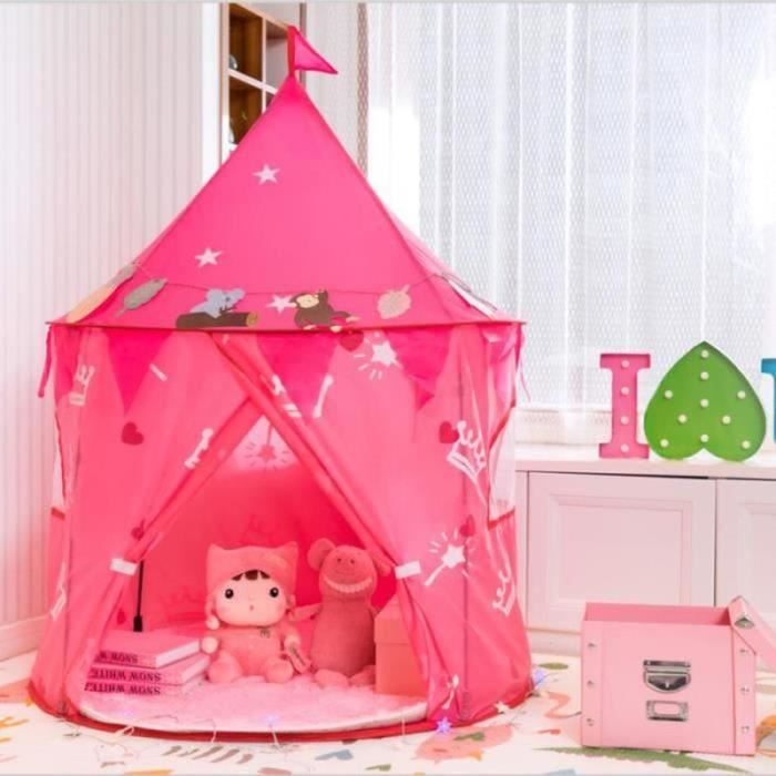 Maisonnette de jeu d'intérieur pour enfant, tente de princesse avec fenêtres, espace douillet, décoration chambre d'enfant, couleurs neutres | Leroy Merlin