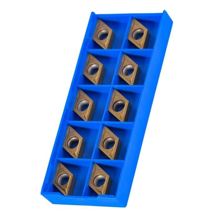 10 Inserts Carbure DCMT11T304 VP15TF - Pointes Tournage CNC Lame Cutter Outil