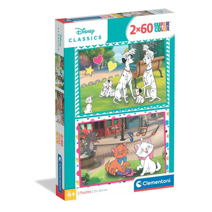 Clementoni Puzzle Enfant 2X60 Pièces WD Classic Walt Disney Fabriqué en Italie 24823 - vue 2