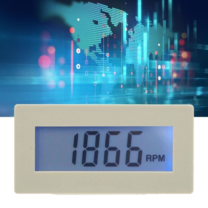Tachymètre Numérique 220V – Affichage 4 Digits, Plage 10-9999 Tr/min, Pour Moteurs, Ventilateurs - 6